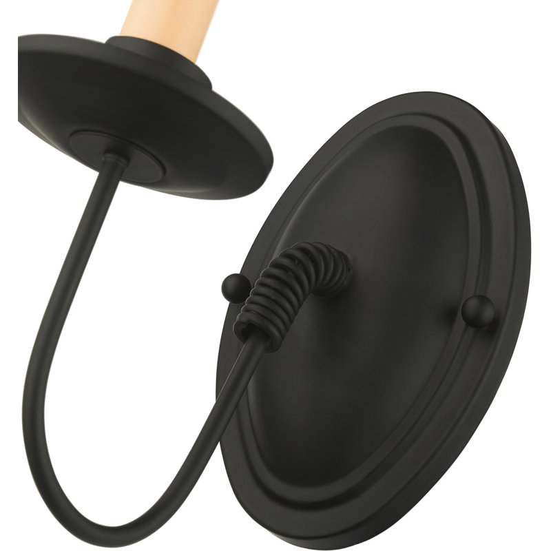 Kath Flush Mounted Sconce, Black