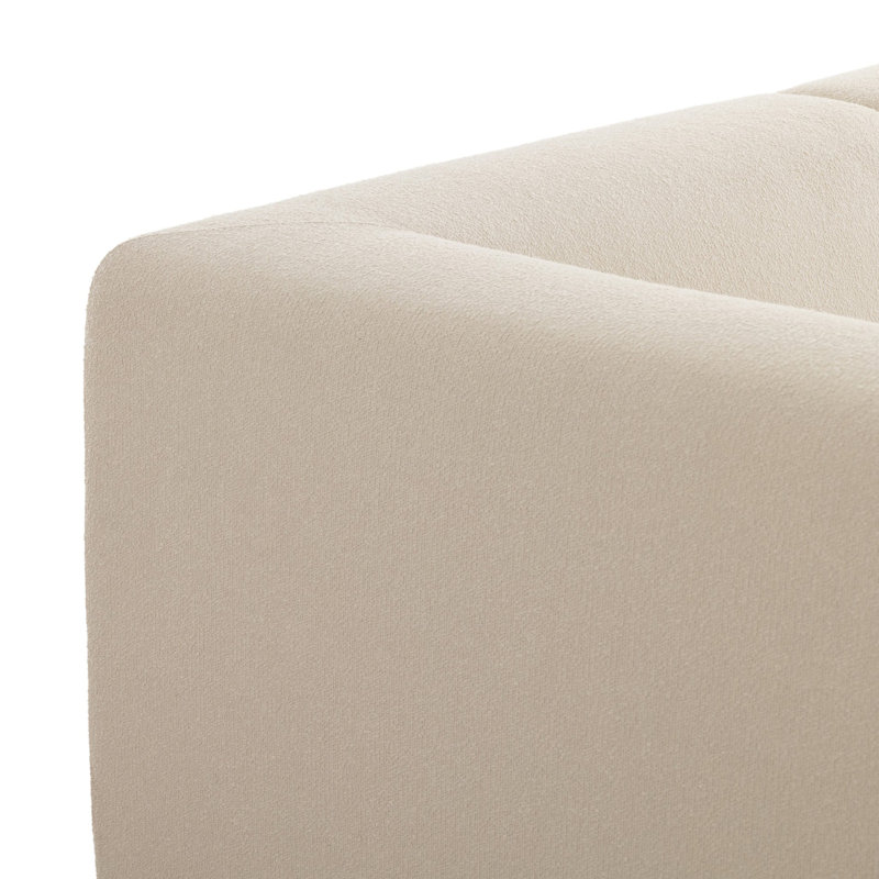 Lawndale 3PC LAF Sectional-Saxon Charcoal, Left Hand Facing, Fayette Cloud Polyester Blend