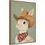 «Cowboy Rabbit» par Melloi, reproduction d'art sur toile encadrée