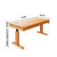 70.87"Natural Colour Solid Wood Electric Adjustable Desk-104709484