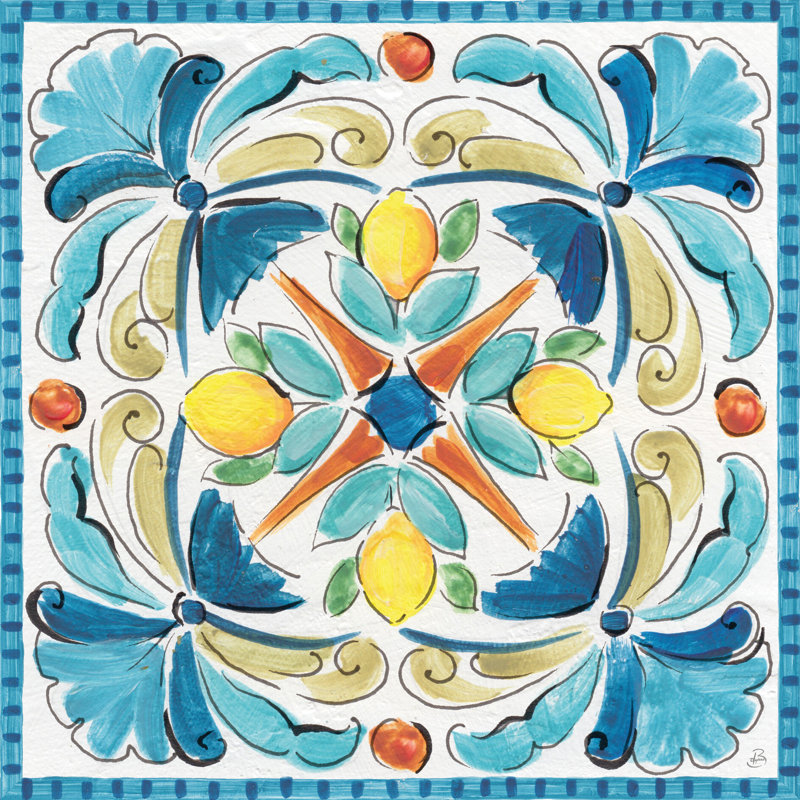 Mediterranean Breeze XVII by Daphne Brissonnet - Wrapped Canvas Painting, 122cm H x 122cm W
