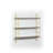 Triple Shelf, Walnut/Yellow