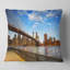 Coussin Cityscape Calm Sky Over Brooklyn Bridge-29855026-29828447