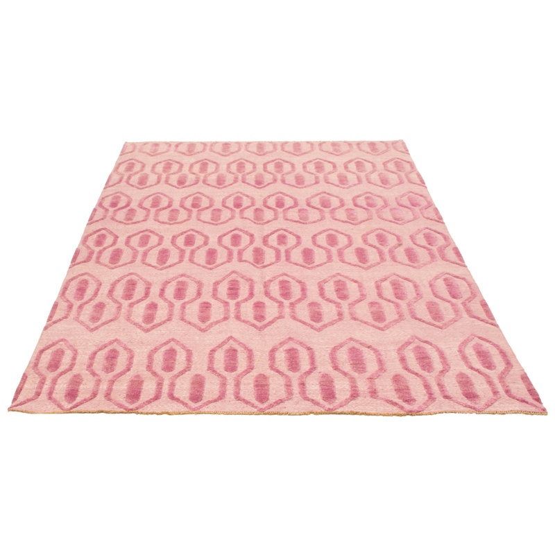 Kalloo One-of-a-Kind 8'1" X 9'11" New Age Wool Area Rug in Dark Violet