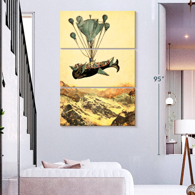 Kelan Flying Whale, 74" H x 48" W