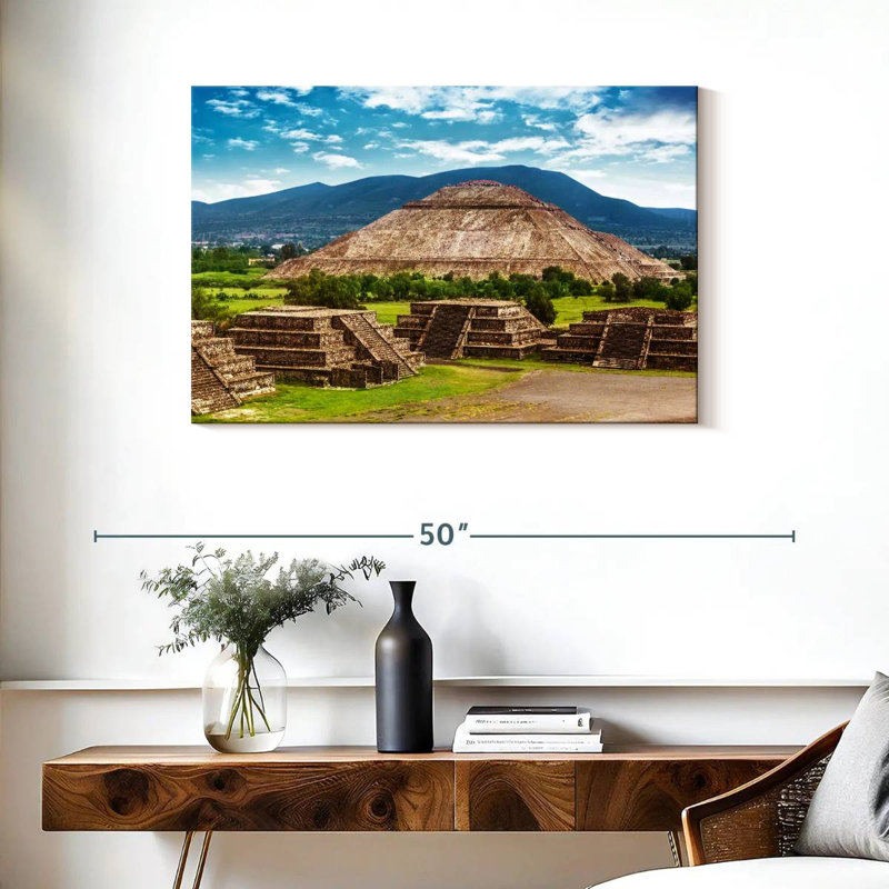 Aztec Pyramid, 24" H x 36" W