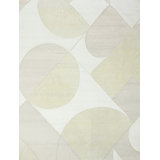Hand Knotted Area Rug in White And Beige