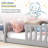 Giezi Kids Twin Floor Platform Bed with Fence-1658144474-1610654532
