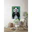 Panda Heart Mug - Wrapped Canvas Painting-34927524
