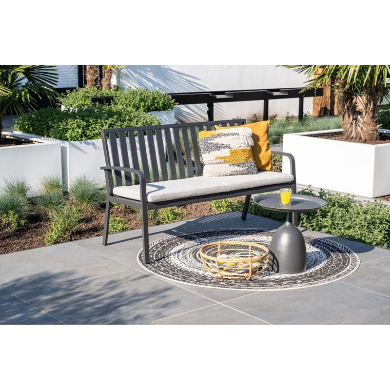 Dannolfo Round Outdoor Side Table , 50cm cm W 50cm cm D, Grey