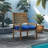Chair Pad Cushion Set Of 2, 18" X 18" X 2.5", Premium Memory Foam Core With Waterfall Edge, Sunbrella, Patio Cushion For Outdoor Chairs-659771245