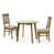 Medium Brown Table with Dark Beige Chairs selected