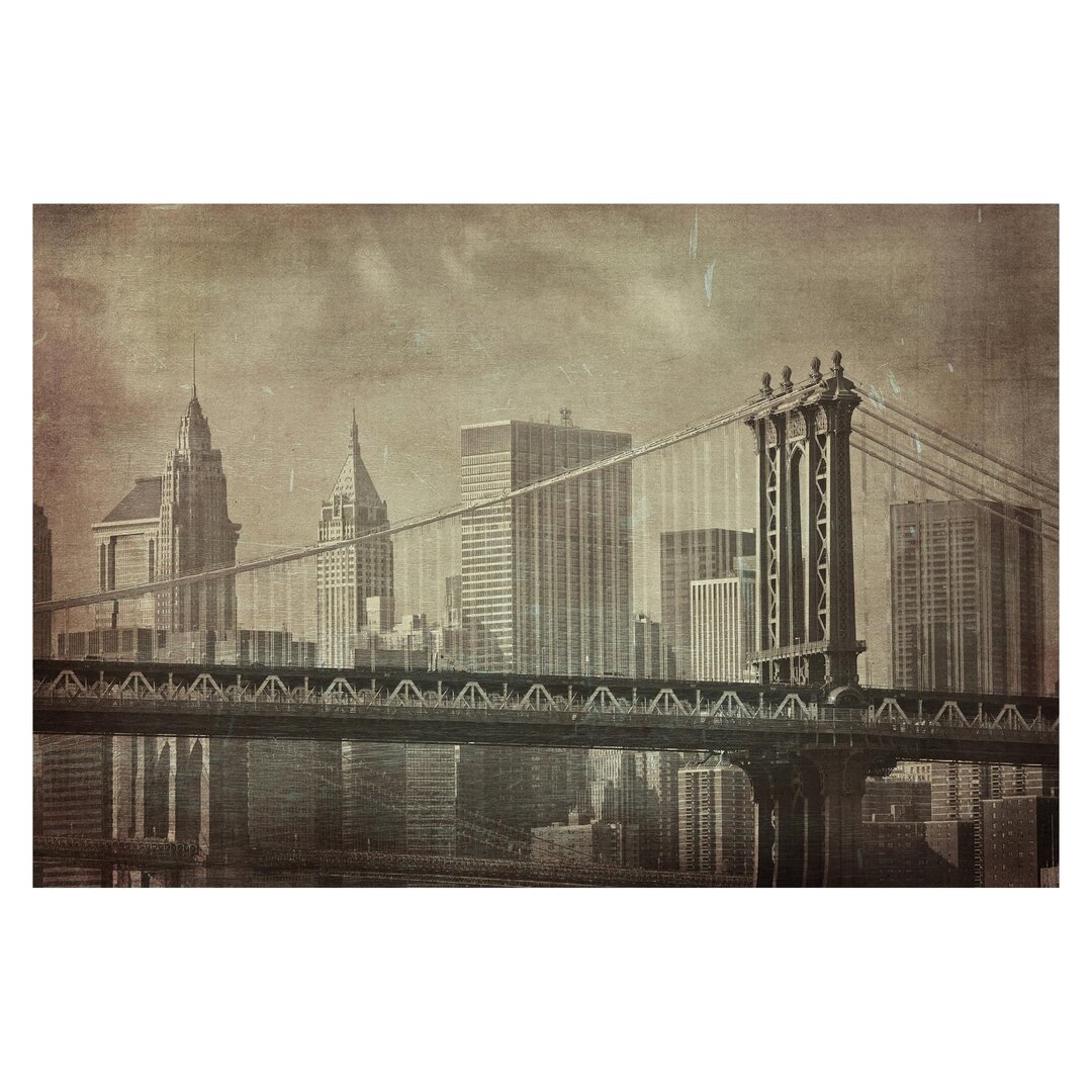 Matte Fototapete Vintage New York City 1,9 m x 288 cm