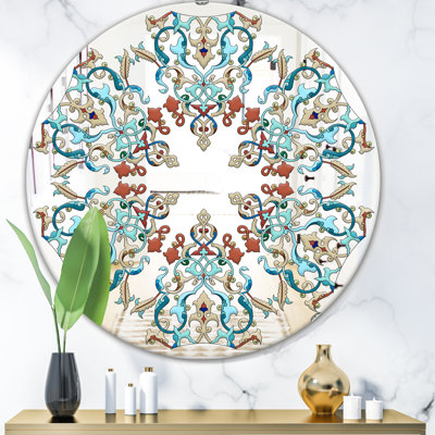 Miroir mural d'intersection Mid-Century