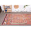 Tapis rétro, tapis de cuisine, tapis de couloir 3 x 10,6 pi, tapis Anatolian, tapis tissé à plat rose, tapis turc