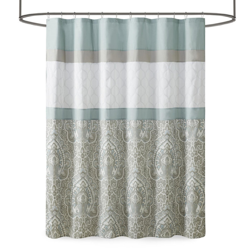 Rideaux de douche imprimés et brodés, Écume de mer, écume de mer