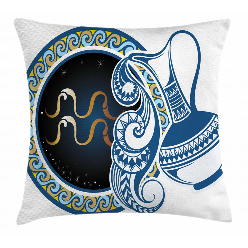 Housse de coussin décoratif intérieur/extérieur 40 po zodiac