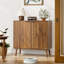 Buffet Farmhouse avec trombone, rangement en bois pour la cuisine et la salle à manger, 31,5 W