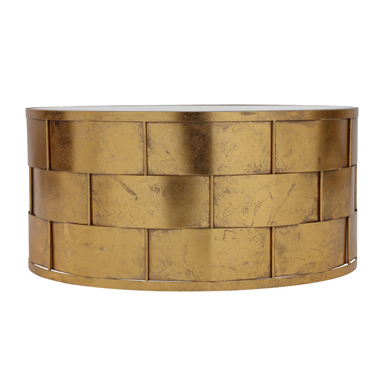 Amanda Coffee Table, Gold Leaf