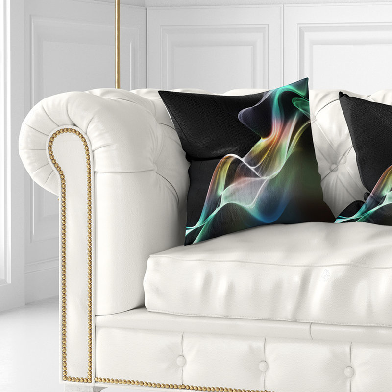  Coussin Abstract, 16 po x 16 po, Coussin décoratif