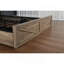 Charming Rustic Wooden Queen Bed With Advanced Features And Storage