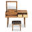 Makeup Vanity Set with Flip-top Mirror and Stool