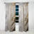 Gold And Grey Abstracted Line Artistry III - Line Art Blackout Abstract Curtain - 1 Panel-107824913