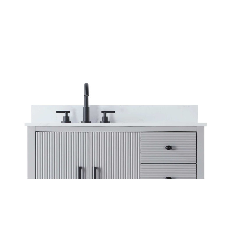 Dosseret de 36 pouces en marbre blanc