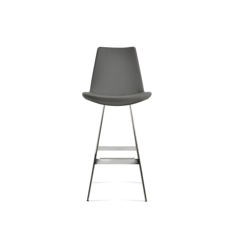 Eiffel Balat Stool, Chrome, Gray
