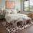 Natura Inspired Machine Washable Leopard / Blush Pink Indoor Area Rug With Non-Slip Backing-266449307