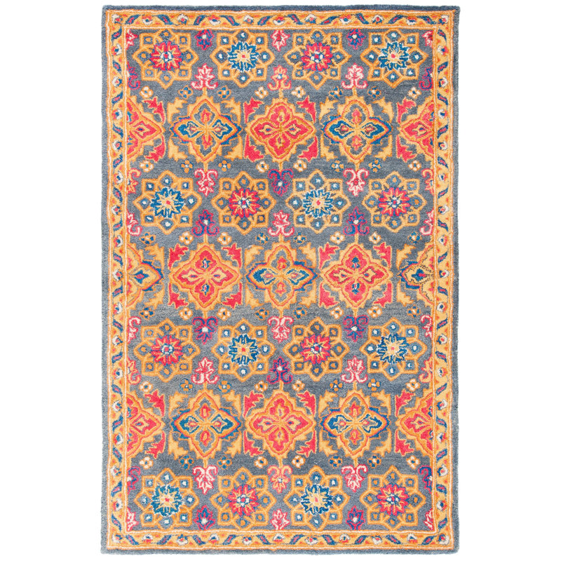 Wahcheechee Hand Tufted Wool Oriental Rug, Rectangle 5' x 8'