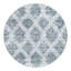 Tapis géométrique en polyester bleu / ivoire Massie-599888199