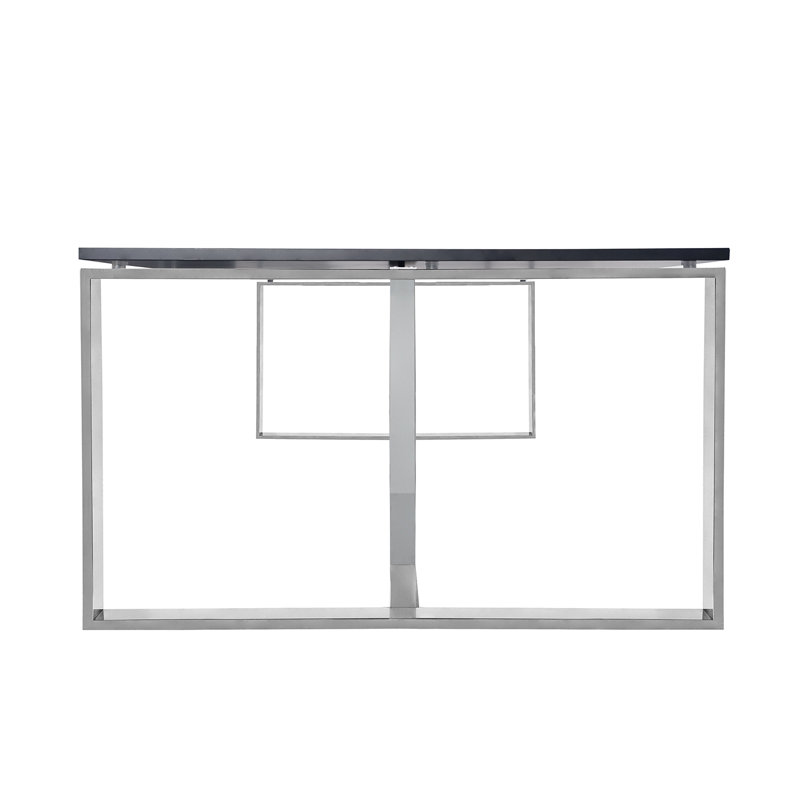 Table de conférence rectangulaire, Noir, H 47,24 po x L 94,49 po x l 29,53 po