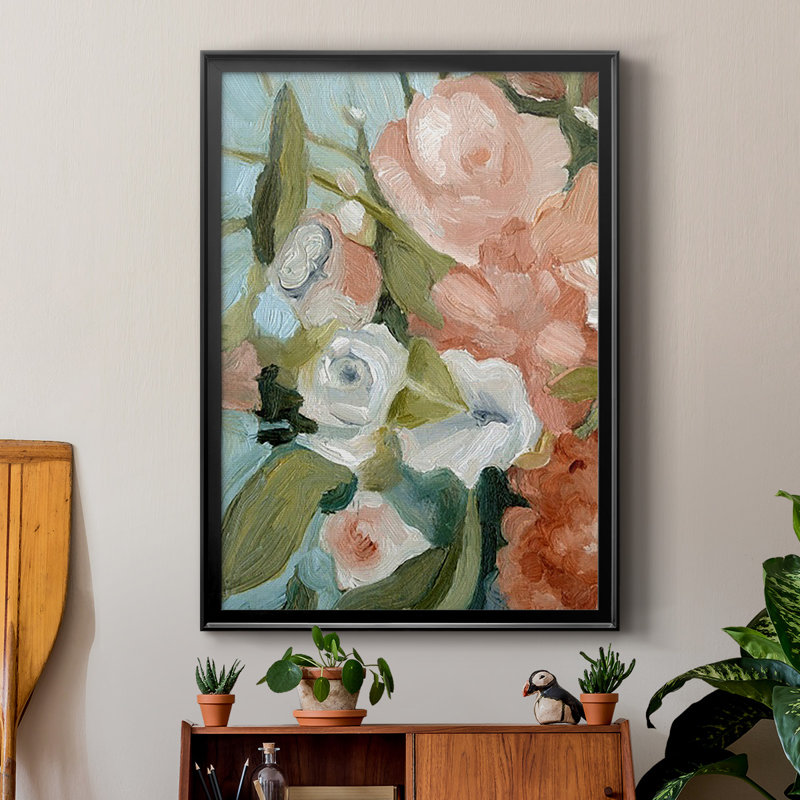 Bouquet Scatter II, reproduction encadrée de qualité supérieure - prête à être accrochée, H 42,5 po x l 30,5 po x P 1,25 po