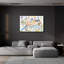 Art mural en verre épique «Paris Map Light» par Farida Zaman, 36 po x 24 po-911347910