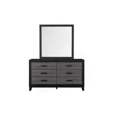 Miroir SOLUTO GRIS ET NOIR