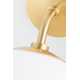 Alex Single Light Glass Dimmable Armed Sconce