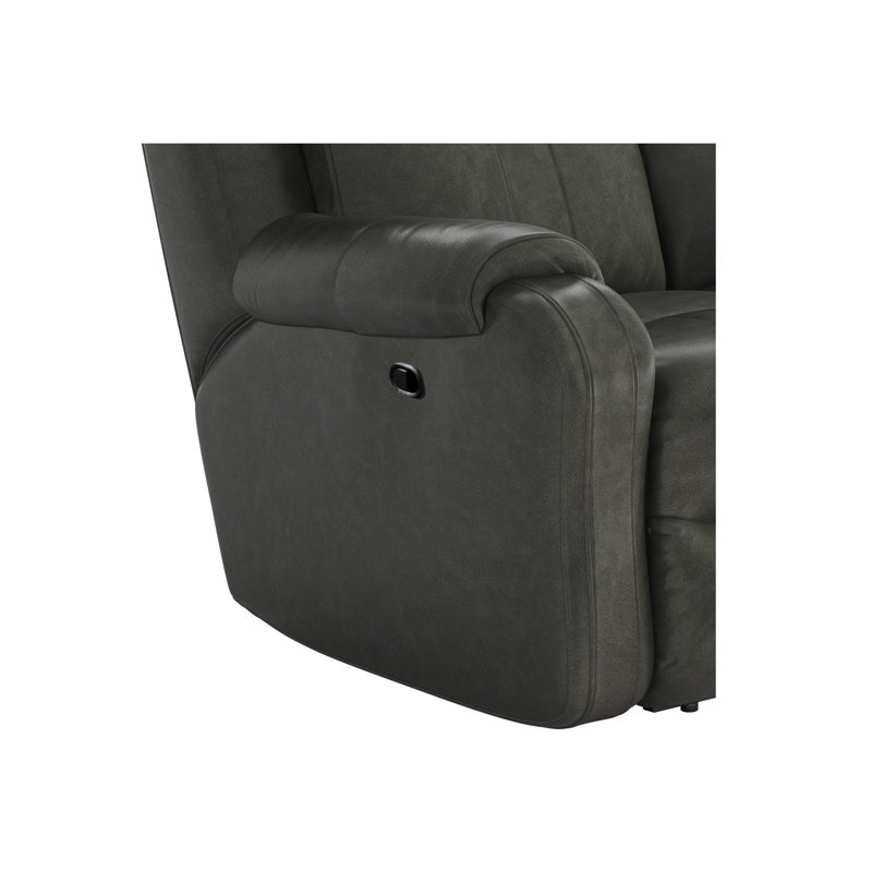 Marvel Upholstered 83'' Reclining Sofa, Passion Slate, Manual