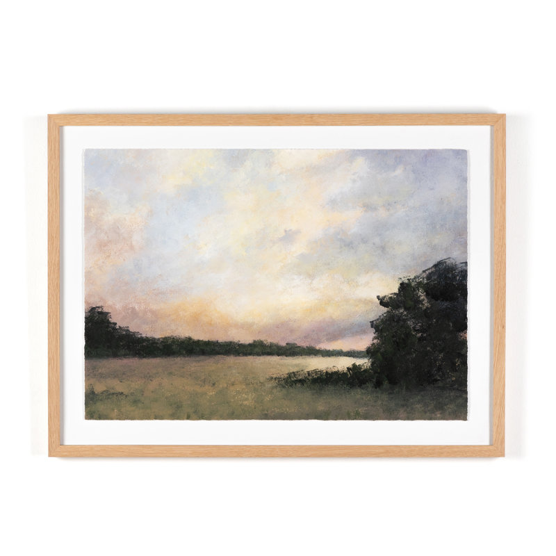 Golden Day's End Painting by Aileen Fitzgerald, 40" H x 60" W