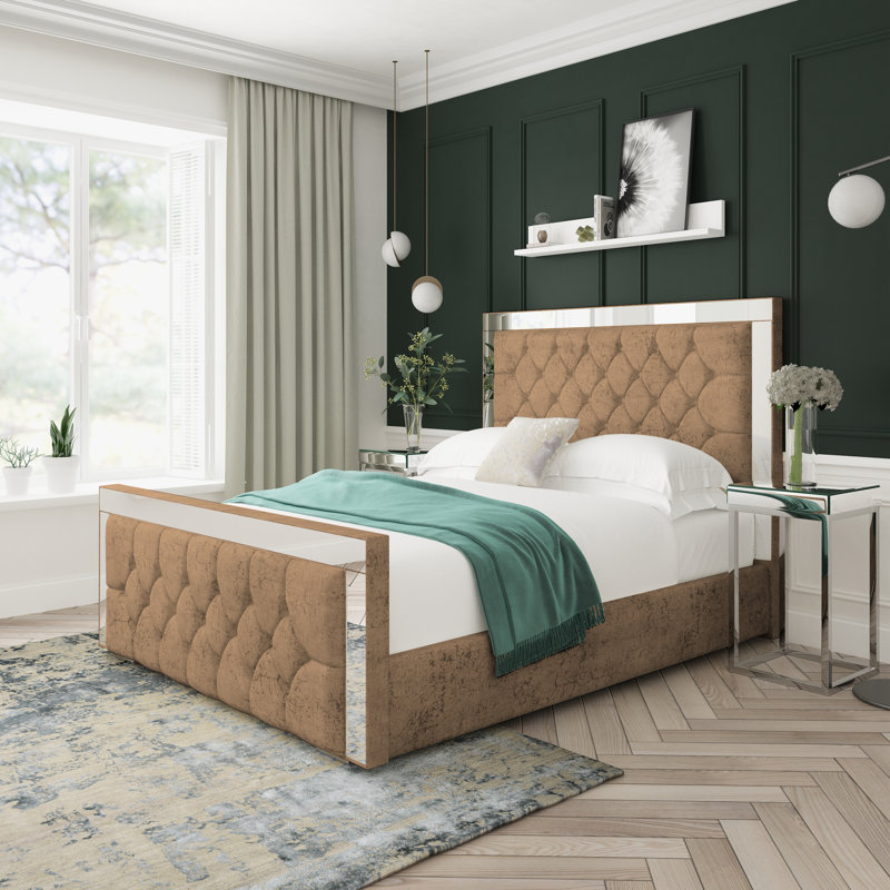 Upholstered Divan Bed, Stone, Small Single (2'6)