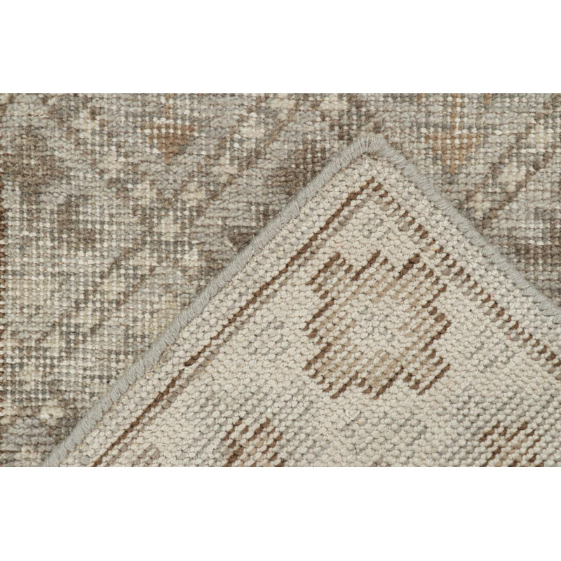 Distressed Homage Handmade Kilim Wool Geometric Area Rug, Rectangle 10' x 14'