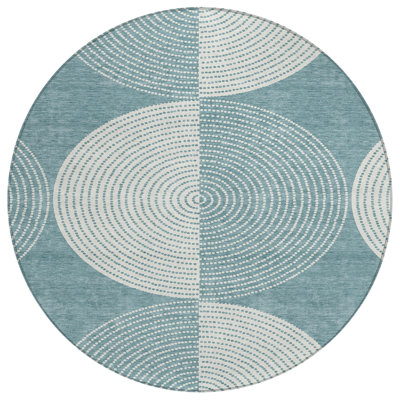 Machine Washable Indoor/Outdoor Jenning ACN2275 Geometric Rug