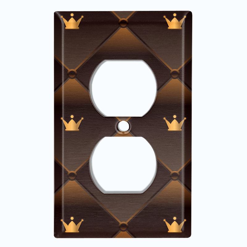 Patterned 1 - Gang Toggle Light Switch Standard Wall Plate