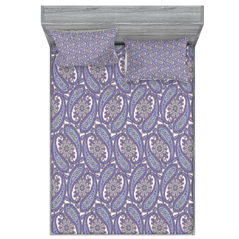 Microfiber Paisley Sheet Set