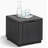 Allibert 42cm Wide Square Solid Colour Ottoman with Storage-37961816