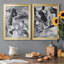 «Black and White Mix III», ensemble de 2 impressions sur toile encadrées-605376628-605376631