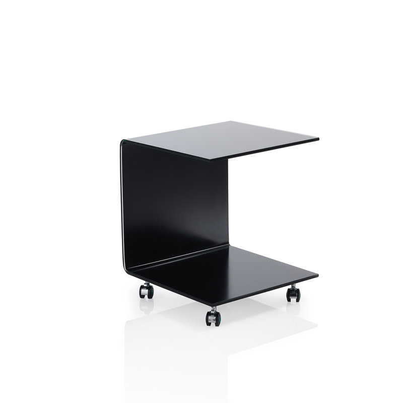 Edds Wheel Coffee Table, Black