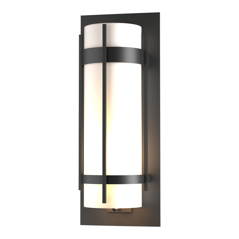 Banded Outdoor Flush Mount, Coastal Black, 25.9" H x 9.9" W x 8.1" D