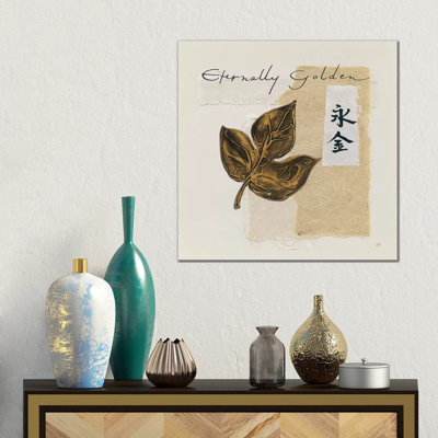 Bronze Leave IV Eternally Golden by Chris Paschke - No Frame Gallery-Wrapped Canvas Giclée on Canvas
