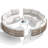 8 - Person Aluminum Patio Conversation Furniture Set with Table-897512172